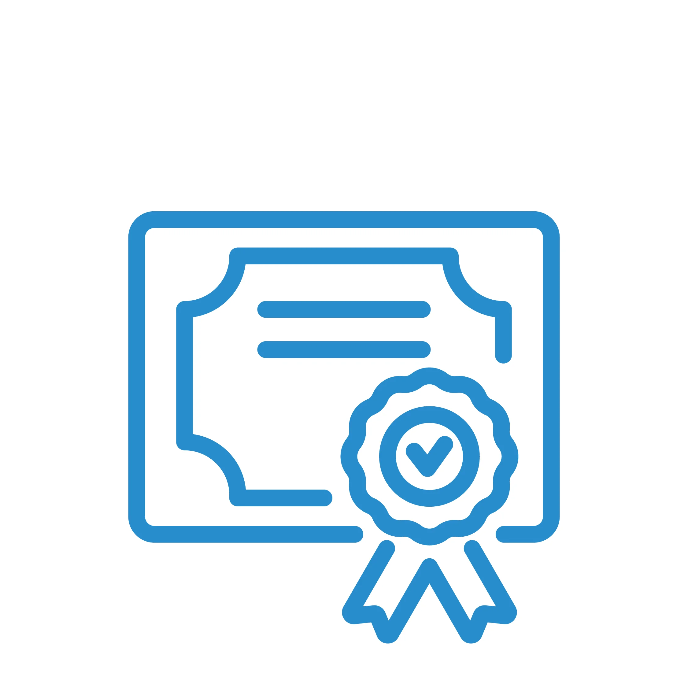 Une attestation de formation reconnu lors d'un cours informatique chez Infoeasy.