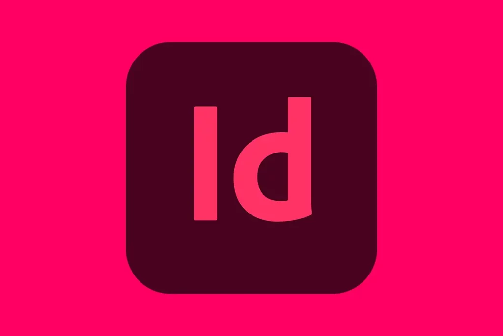 Logo du logiciel InDesign, dispensé dans un cours d’informatique donné chez Infoeasy.
