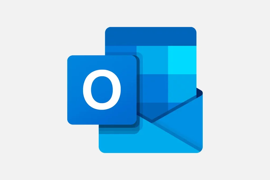 Logo du logiciel Outlook, dispensé dans un cours d’informatique donné chez Infoeasy.